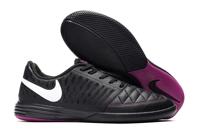 Chuteira Nike Lunar Gato II Futsal -IC Preto/Rosa