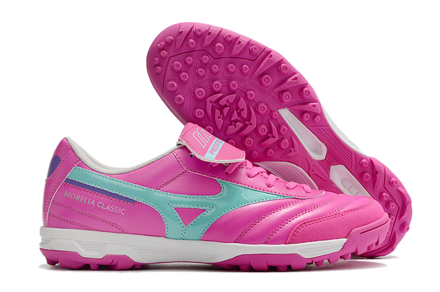 Chuteira Society Mizuno Morelia TF Rosa
