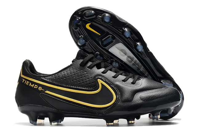 Chuteira Nike Tiempo Legend 9 Elite FG Preto/Dourado