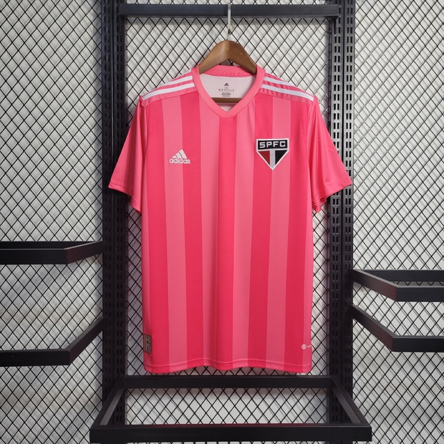 CAMISA SÃO PAULO EDIÇÃO ROSA 22/23 TORCEDOR-ADIDAS-MASCULINA-ROSA