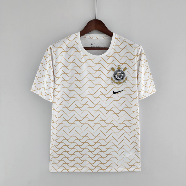 Camisa Pré-Jogo do Corinthians 22 Nike - Júnior