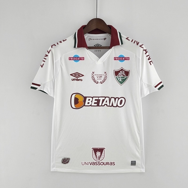 CAMISA FLUMINENSE II COM PATROCÍNIO 22/23 TORCEDOR-UMBRO-MASCULINA-BRANCA