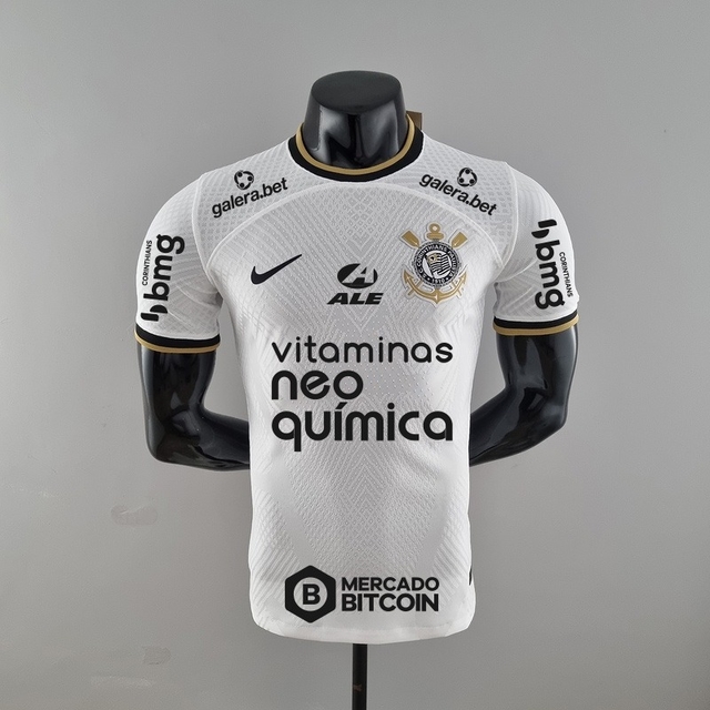 CAMISA CORINTHIANS I COM PATROCÍNIO 22/23 JOGADOR-NIKE-MASCULINA