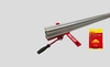 Guía lateral "PROFESIONAL" para sierra de mesa Mod. GL-PRO120 con valla de aluminio 1.20m y Cinta Starret de 1.20m.