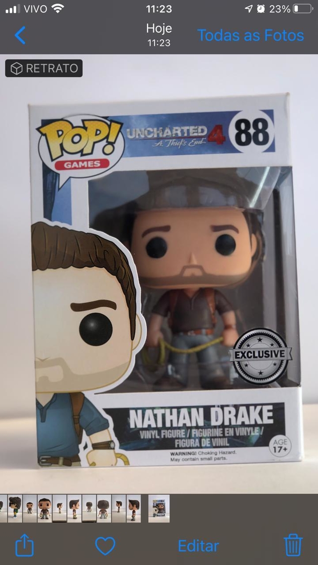 FUNKO POP Nathan Drake - Uncharted 4 - 88