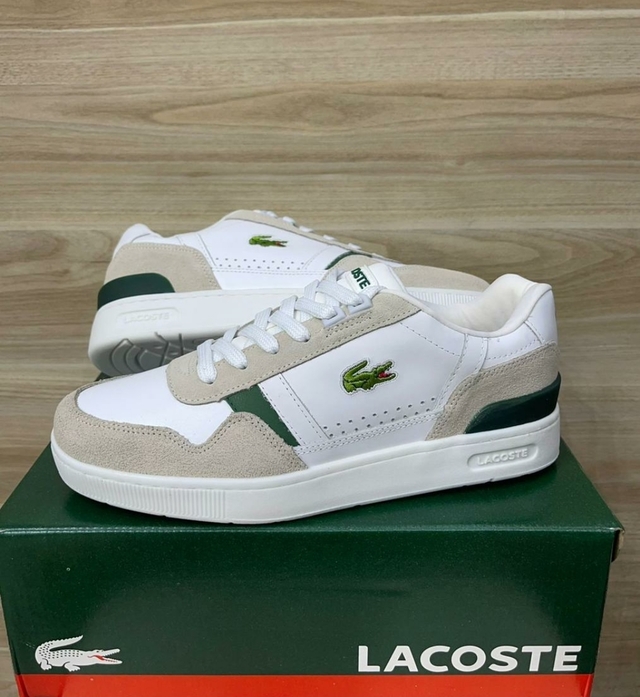 TENIS MASCULINO LACOSTE T-CLIP BRANCO