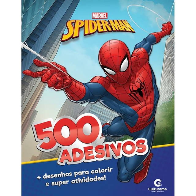 Combo Educativo Infantil Minha Caixa De Histórias Herói Homem Aranha Spider  Man Marvel - Culturama: Livro Capa Dura Com História + Livro De Desenhos  Colorir + Cartela De Adesivos + 06 Lápis