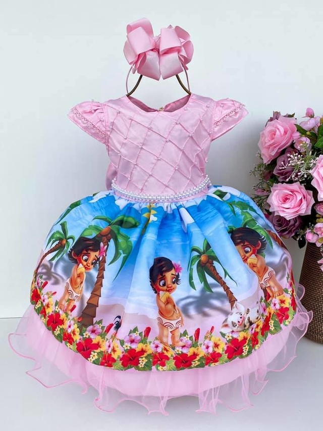 Fantasia Vestido Moana Baby - Mundo Encantado Fantasias - Fantasia -  Magazine Luiza