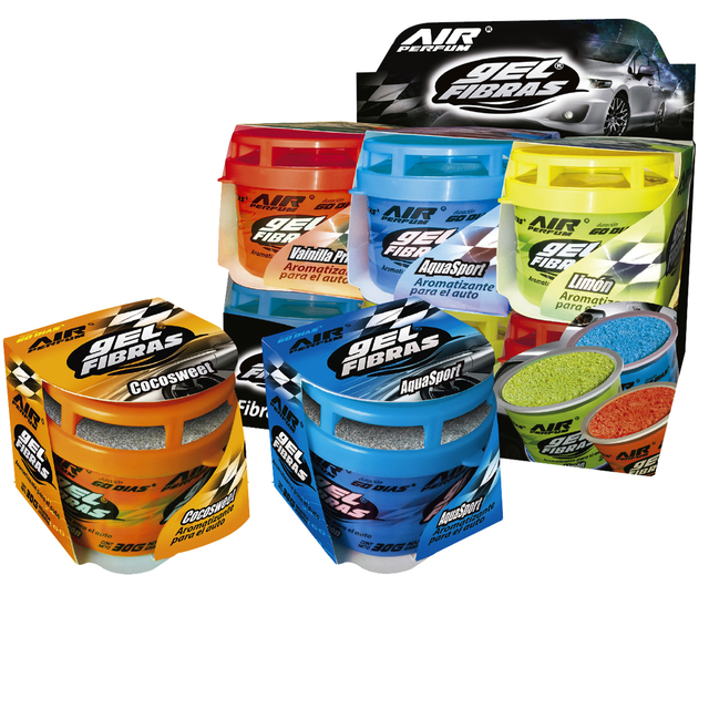 Aromatizante Para Auto En Gel Fibras Air Perfum 30grs - comprar online