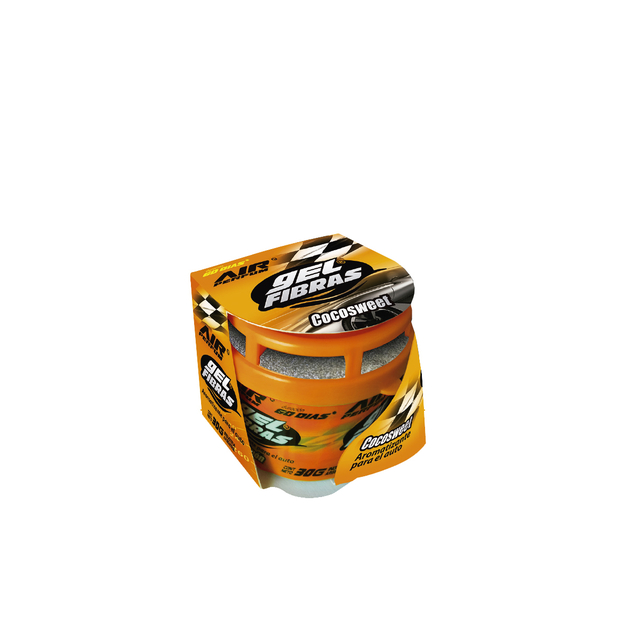 Aromatizante Para Auto En Gel Fibras Air Perfum 30grs