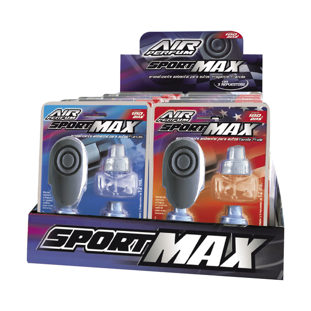 Aromatizante Liquido Para Auto Con Difusor Sport Max 12ml