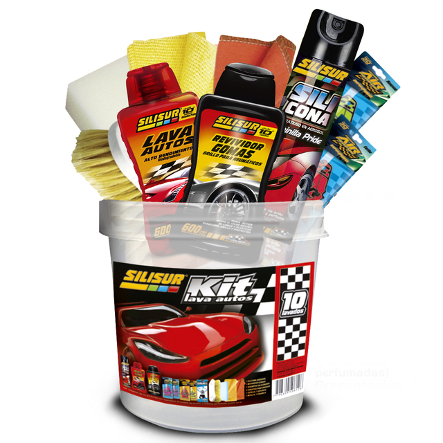 Super Kit Lavado De Auto Con Balde Silisur K10