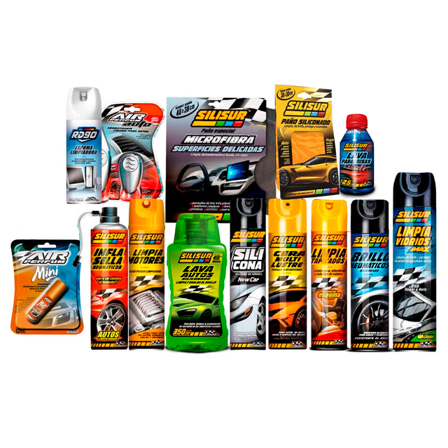 Super Kit Lavado Premium Auto 14 Productos