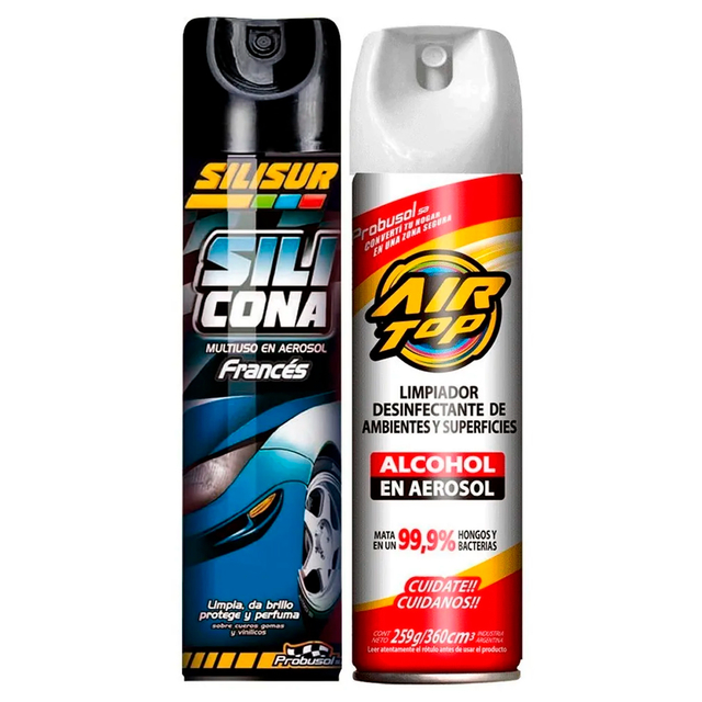 Kit 2 Limpieza y Desinfección Auto
