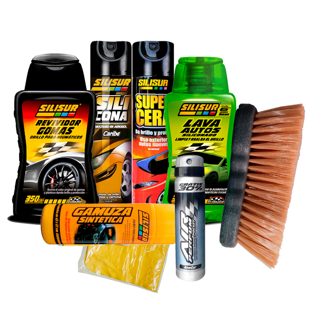 Super Kit Lavado Premium Auto 7 Productos - comprar online