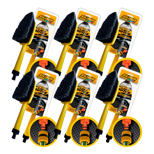 Cepillo Lava Auto Con Acople Para Manguera Silisur - comprar online