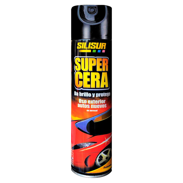 Super Cera Para Auto En Aerosol Silisur 260grs