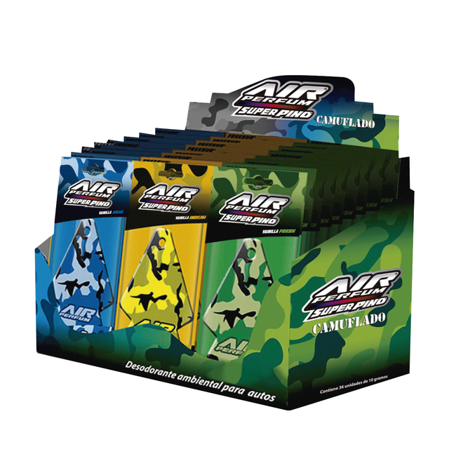 Aromatizador De Auto Super Pino Camuflado en internet