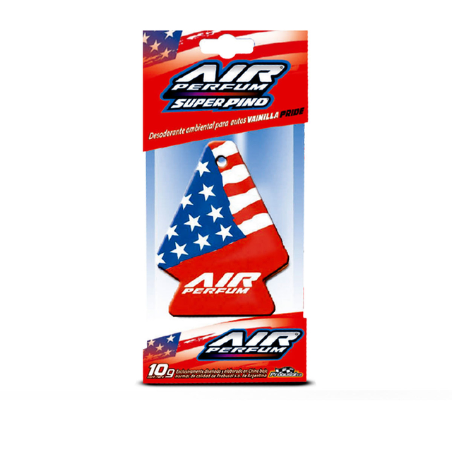 Aromatizador De Auto Super Pino Bandera Usa