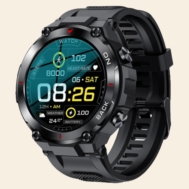 Smartwatch k37 gps integrado, deportes, salud, notificaciones