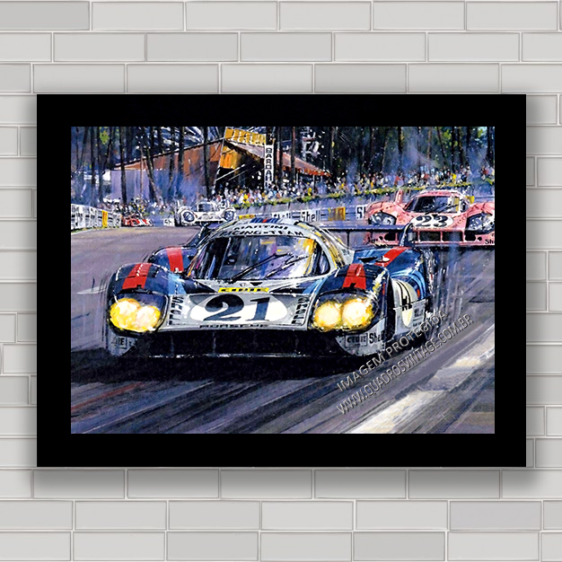 Quadro Decorativo Automobilismo Motorsport Racing Porsche