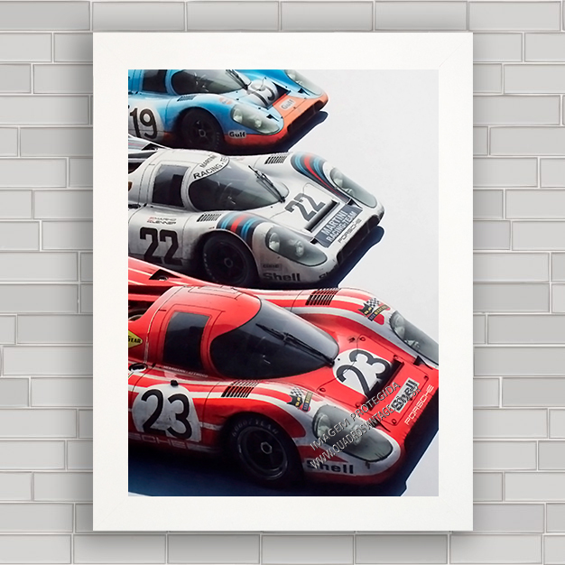 Quadro Decorativo Automobilismo Motorsport Racing Porsche