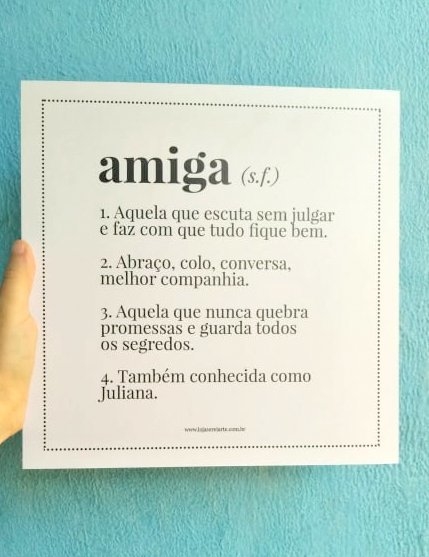 Presente criativo para Melhor Amiga: Coleção Significados