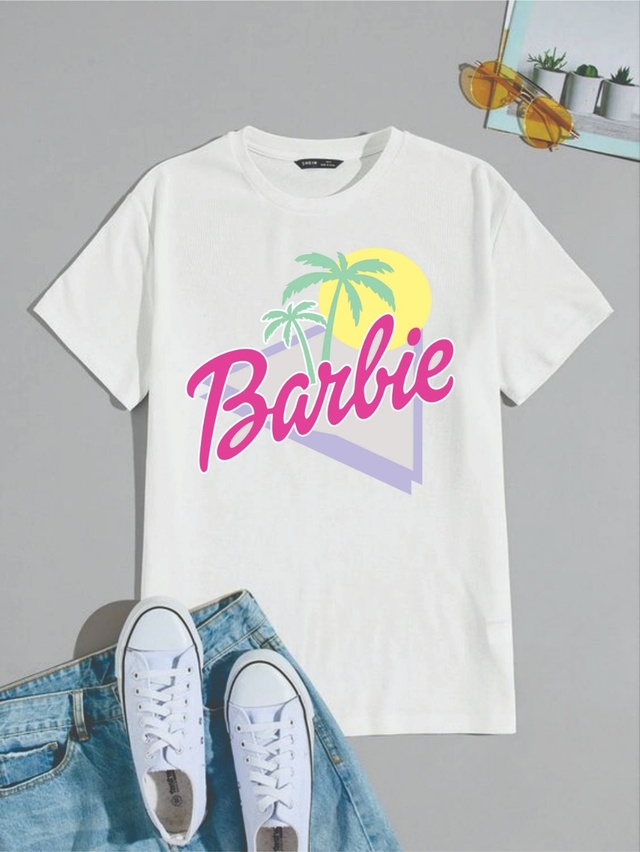 Camiseta Infantil ou Adulta Personalizada Barbie 2