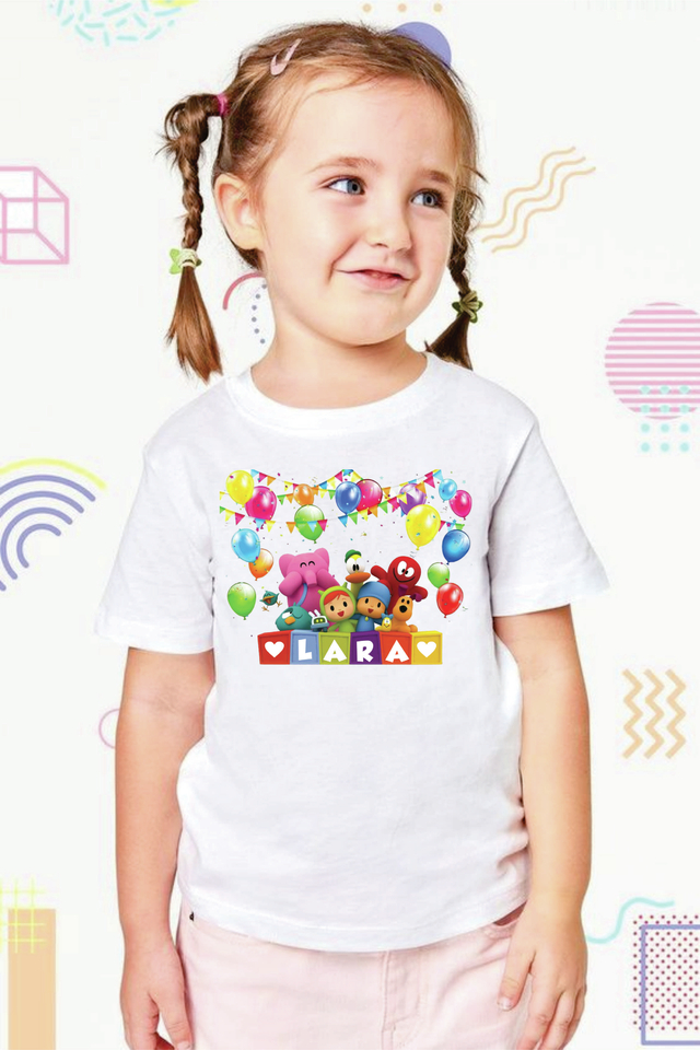 Camiseta Infantil ou Adulta Personalizada Pocoyo