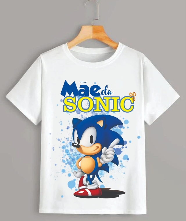 Camiseta Infantil ou Adulta Personalizada Sonic