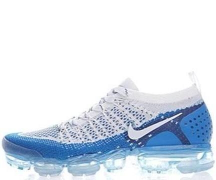 Nike vapormax branco e azul hotsell