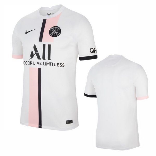 Camisa Paris Saint-Germain Away 21/22 Jogador Nike Masculina - Rosa + Branco