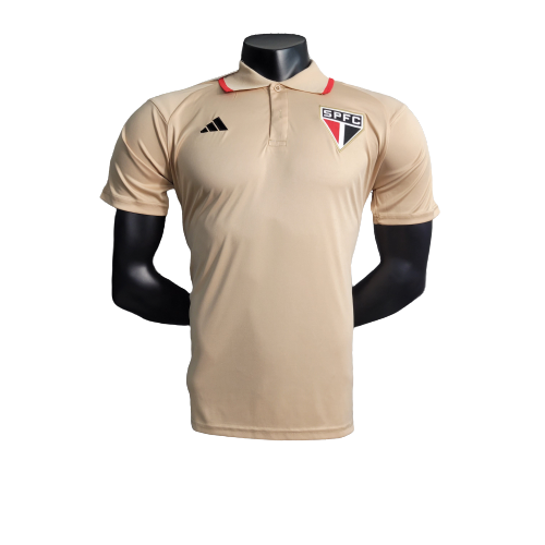 Camisa São Paulo Polo 23/24 Adidas Masculina Dourado - R$ 169,90