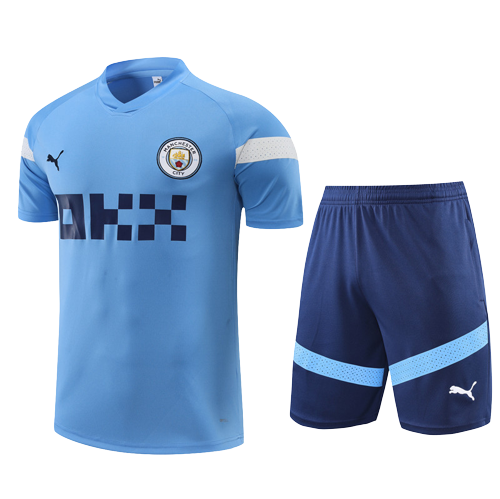 Kit Manchester City Treino 22/23 Puma Masculina Azul R$ 239,90