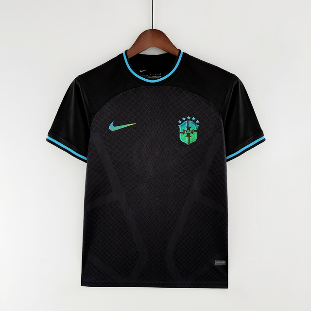 Camisa Seleção Brasil Concept Black Nike Masculina Preto 22/23
