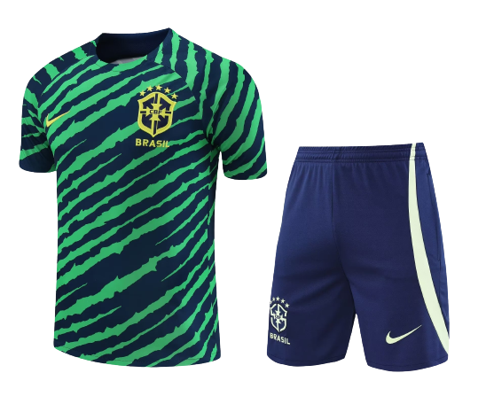 Kit Seleção Brasil Treino Verde 22/23 Nike Masculina R$ 239,90