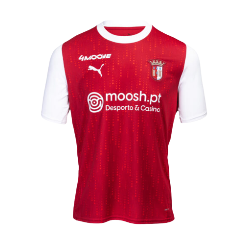 Camisa Sporting Braga I Home 23/24 Puma Masculina Vermelho - R$ 169,90