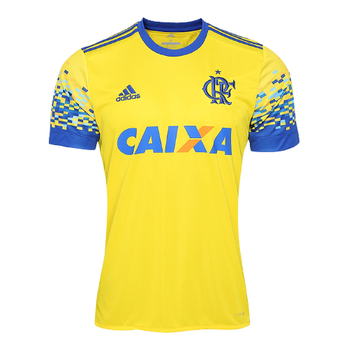 Camisa Retrô Flamengo III 17/18 Adidas Masculina Amarelo - R$ 169,90