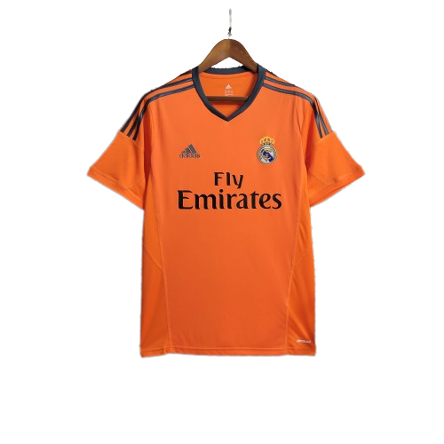 Camisa Retrô Real Madrid III Third 13/14 Adidas Masculina Laranja