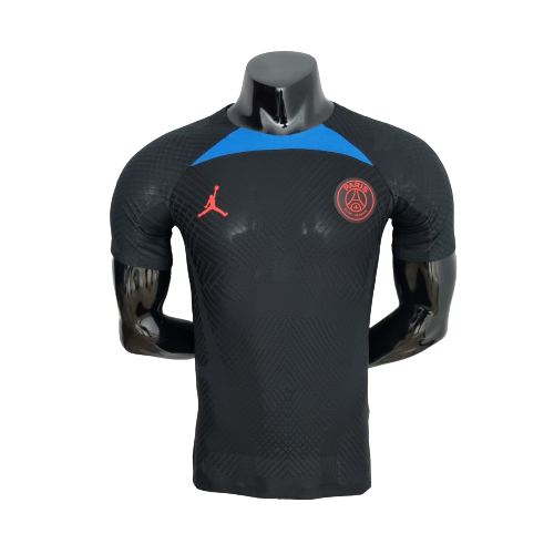 Camisa Paris Saint Germain Treino 22 23 Jogador Jordan Masculina Preto