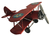 Avião Biplano Vermelho 25cm