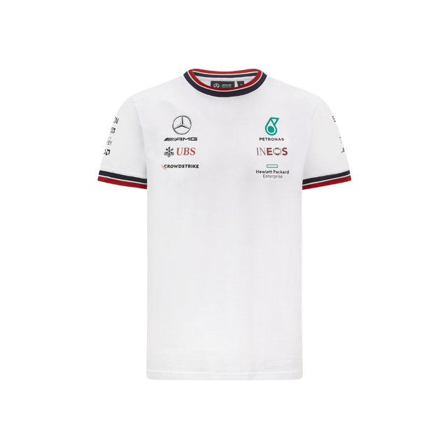 Remera Mercedes Blanca AMG Petronas F1 Tommy Hilfiger 2021