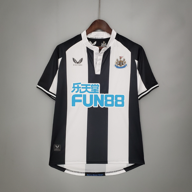 Camisa Newcastle Home 21/22 Masculina Puma Torcedor - Preto e Branca