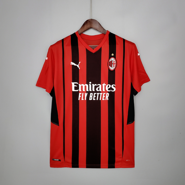 Camisa AC Milan Home 22/23 Torcedor Puma Masculina - Vermelha