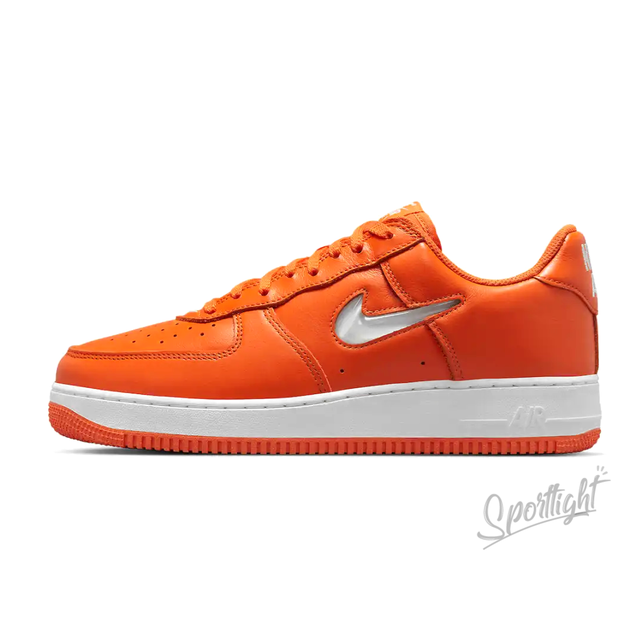 Nike air force store 1 orange logo