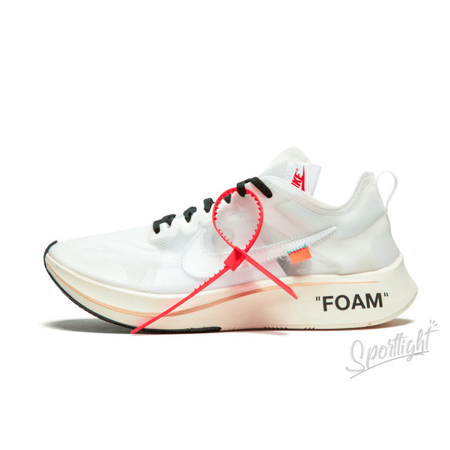 Off white hot sale foam nike