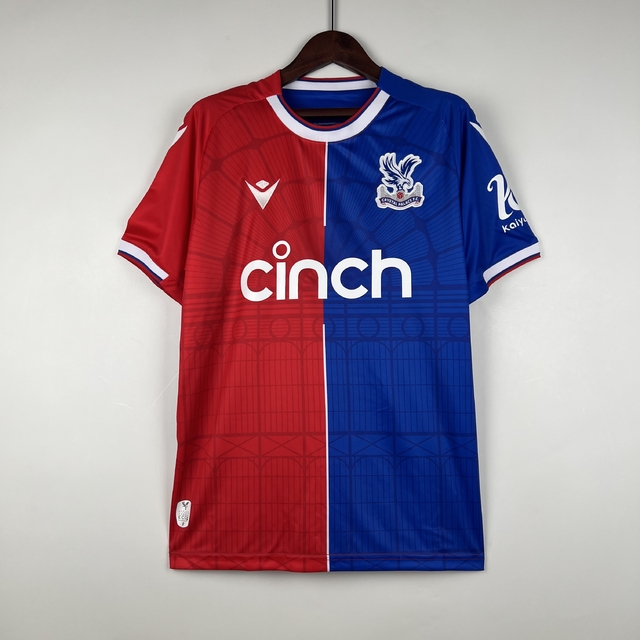 Camisa Crystal Palace I Home 2023 2024 Masculina Fan Torcedor Azul