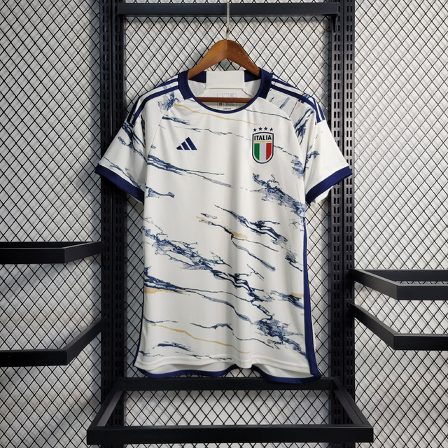 Camisa Seleção da Itália II Away 2023 2024 Fan Branca Marmore