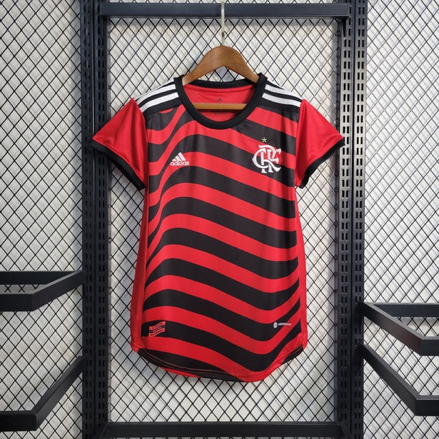 Camisa de futebol Flamengo (Pré Jogo) 22/23 Adidas Brazil Rubro