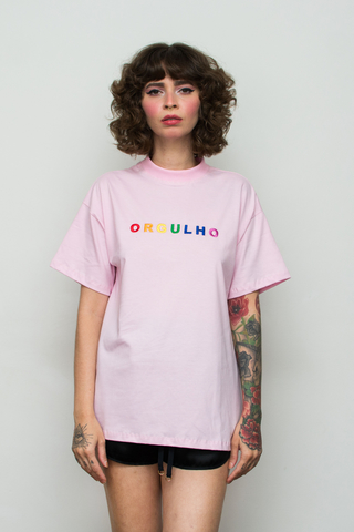 OVER T-SHIRT ORGULHOSE BABY PINK